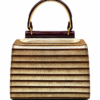 HelaSol AL PMidi Aurum Rubis structured handbag, back view