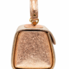 HelaSol AL PMidi metallic pink structured handbag, side view